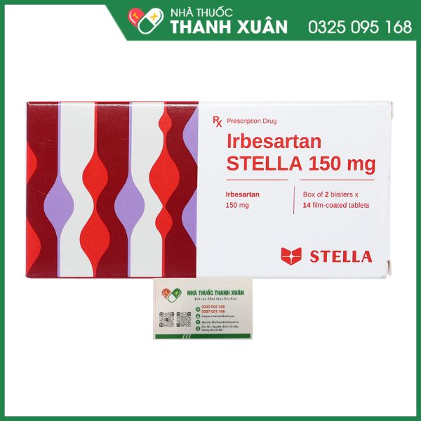 Irbesartan STELLA 150mg thuốc điều trị tăng huyết áp